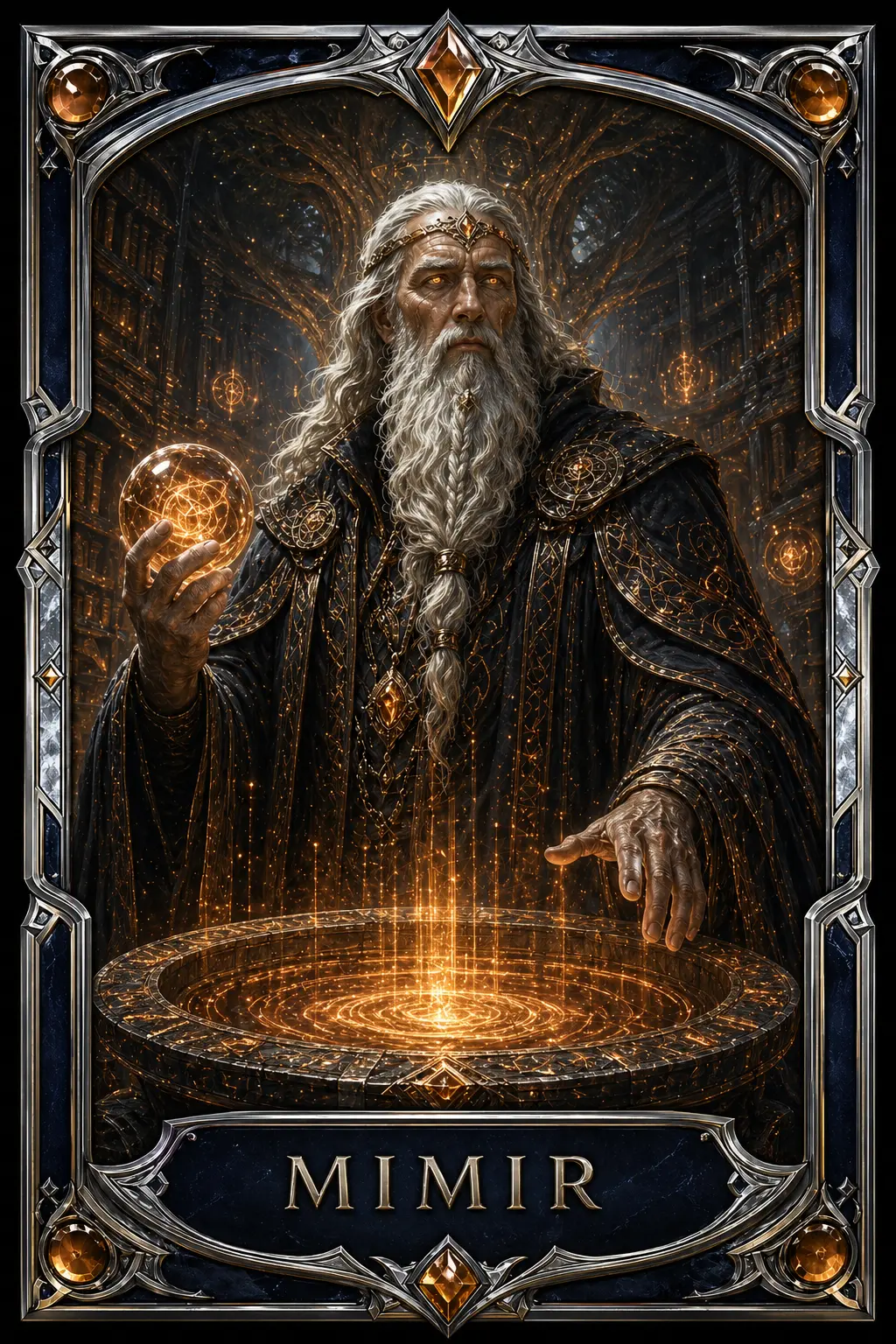 Mimir collectible agent card artwork